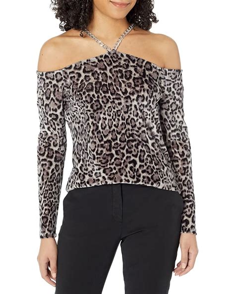 michael kors women's cold shoulder velvet top|Women's MICHAEL Michael Kors Velvet Chain Cold.